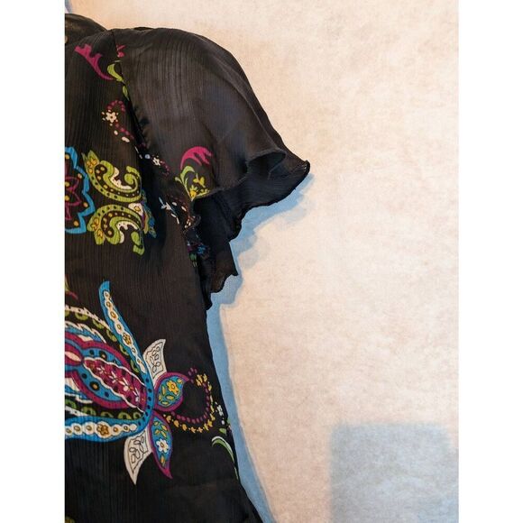 Soulmates silky one shoulder top size large - Picture 3 of 8